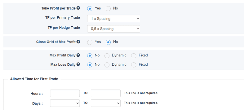 Hedged Grid Trade Management
